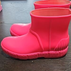 UGG Kids Neon Pink Rain Boots